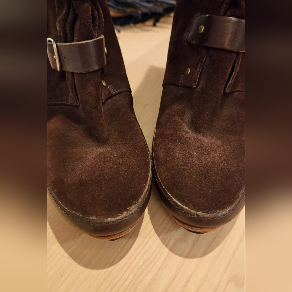 CAMPER Women's Julia Wedges Heels Brown Leather.. Size 7.5 - Picture 10 of 16